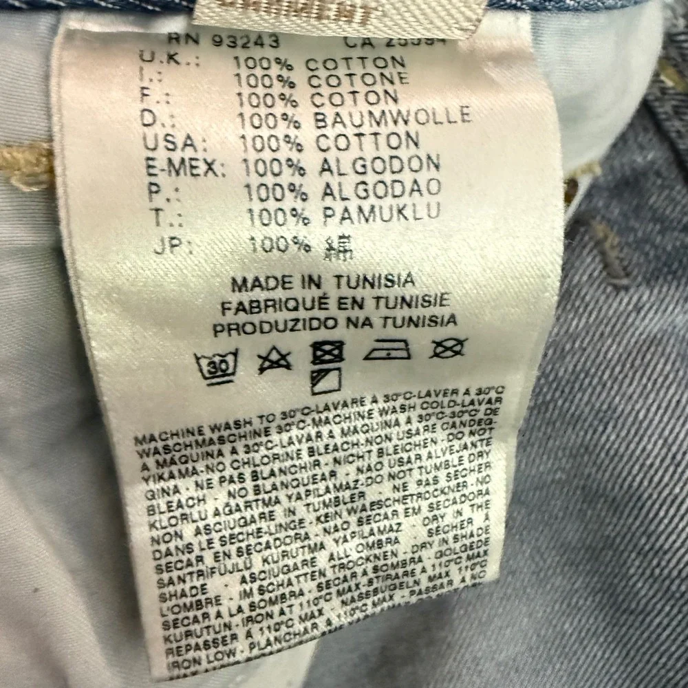 Diesel Waykee Mens 33x34 Regular Straight Jeans Blue Distressed Wash 0810L